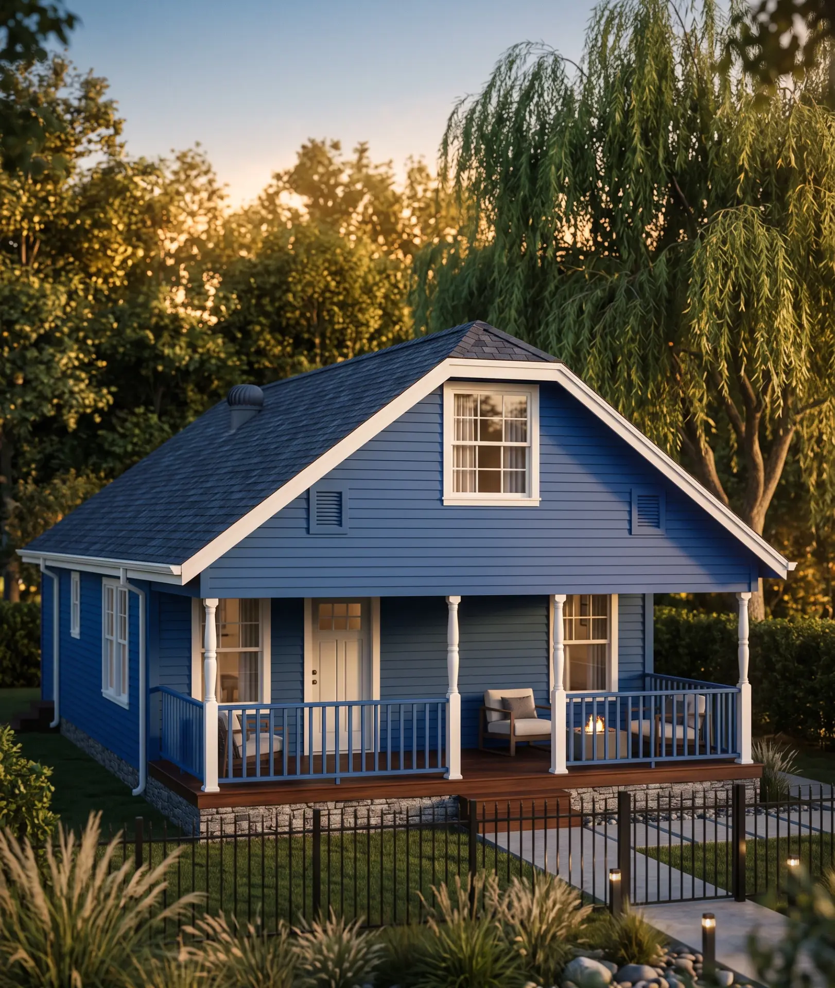 Dated Houston home exterior before residential remodeling design