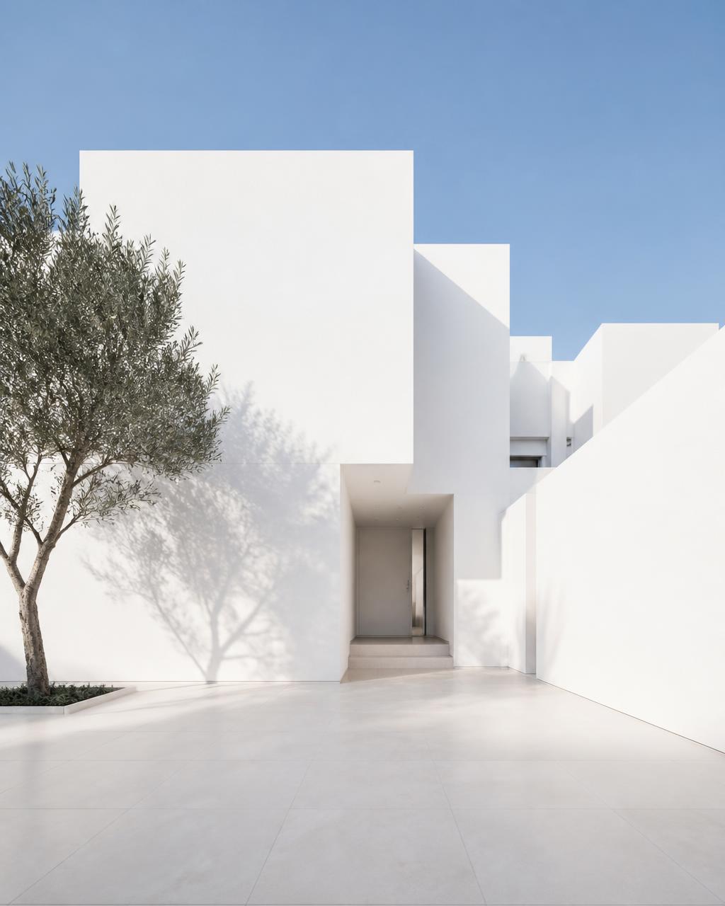 Minimalist custom home design by Vizion Urbana in Bellaire, Texas